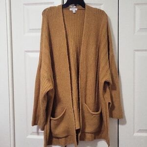 Topshop cozy camel cardigan